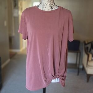 Women's Mauve Knot Front Top